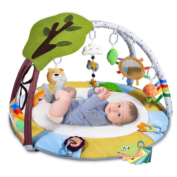 Lupantte Baby Gym Play Mat With 9 Toys For Sensory And Motor Skill Development Language Discovery, Thicker Non-Slip Activity Bal