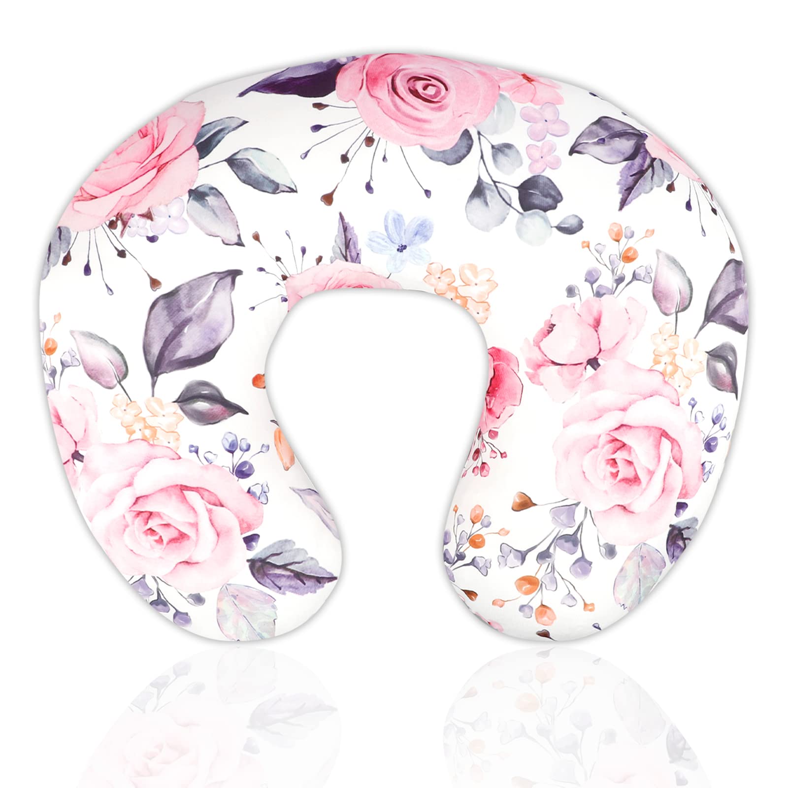 Nursing Pillow Cover Breastfeeding Pillow Slipcover for Moms Soft Breathable Organic Knit Fabric Newborn Infant Feeding Pillow C