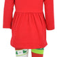 Unique Baby Girls 3 Piece Christmas Reindeer Legging Set Outfit (3 Years, Red)