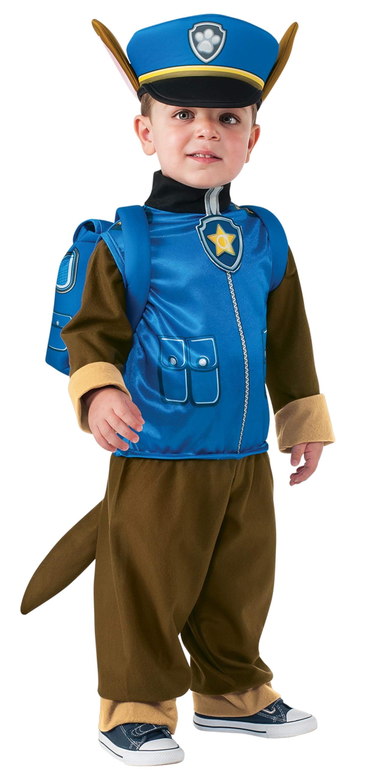Rubie'S Costume Toddler Paw Patrol Chase Child Costume, One Color, 1-2 Years, Chase Costume