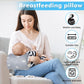 Povkufii Baby Nursing Arm Breastfeeding Pillow Adjustable Nursing Pillow Soft Nursing Arm Pillow Baby Feeding Pillow(Grey Crown)