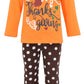 Unique Baby Girls 2 Piece Happy Thanksgiving Orange And Brown Fall Outfit (5)
