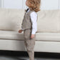 A&J Design Baby Suits For Boys Gentleman Wedding Formal Ring Bearer Plaid Outfit Dress Clothes Tuxedo Set Khaki 18-24 Months