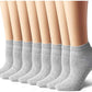 Mukhaksh Grey Ankle Length Socks For Formal/Sports/Office/School/College/Gym/Casual Wear (Set Of 4 Pairs)
