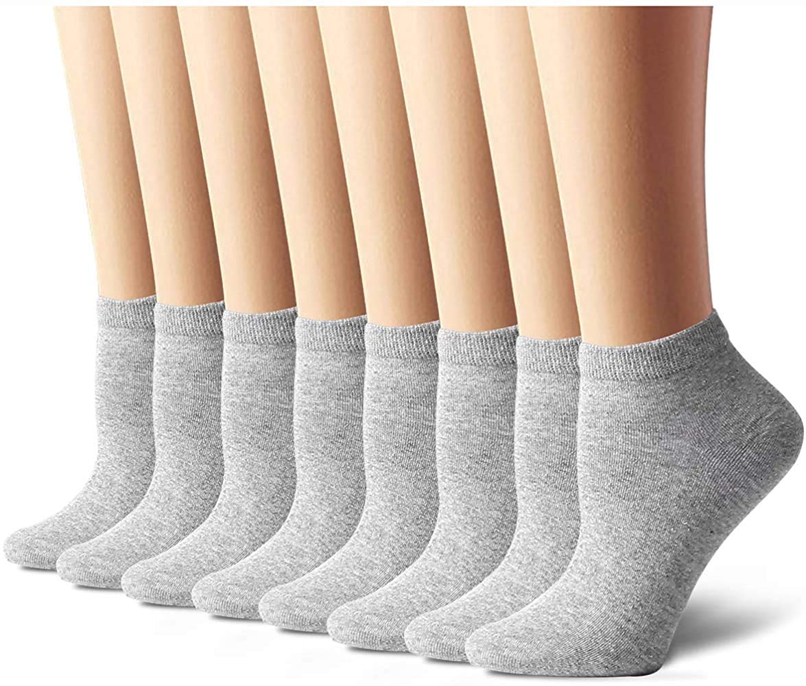Mukhaksh Grey Ankle Length Socks For Formal/Sports/Office/School/College/Gym/Casual Wear (Set Of 4 Pairs)