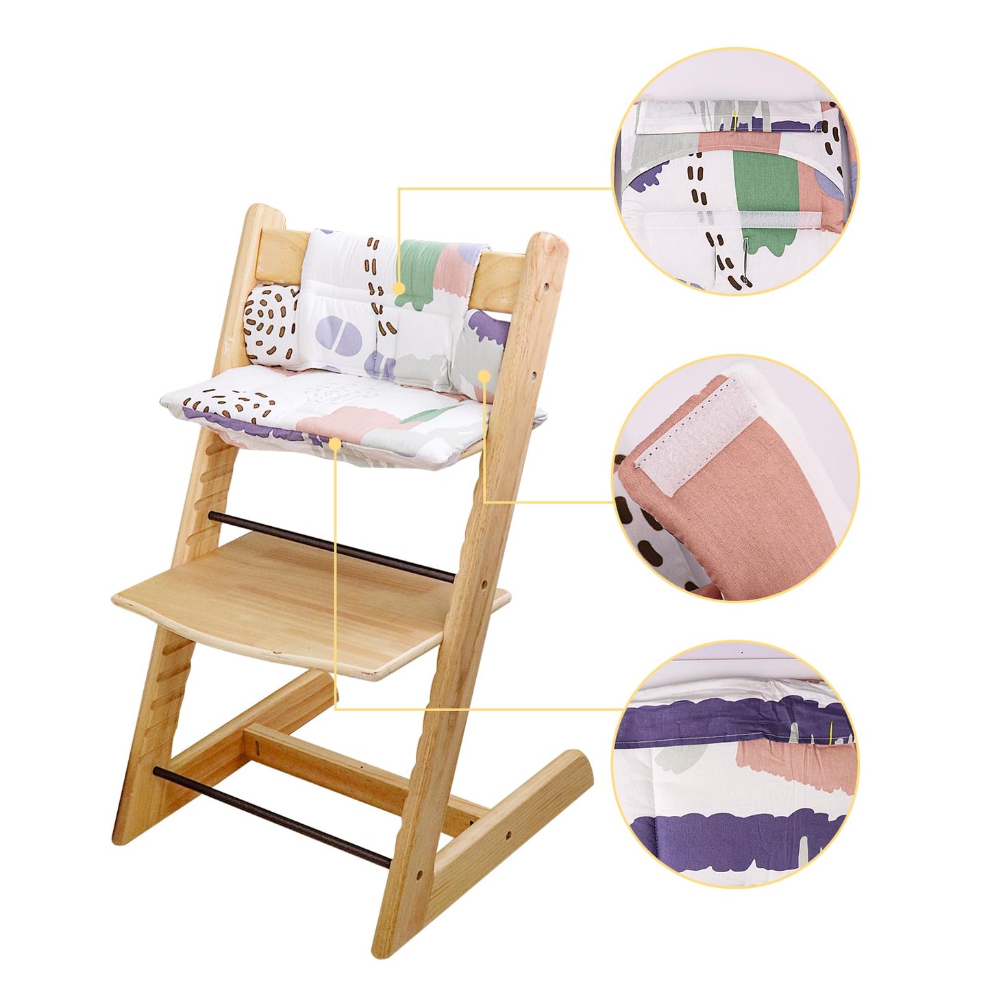 For Stokke High Chair Cushion, Soft And Comfortable For Tripp Trapp High Chair Cushion, For Tripp Trapp Cushion Set Makes It Saf