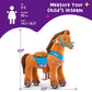PonyCycle Ride on Toy Riding Horse Ride-on Horse for Toddler Riding Pony Toy (with Brake/ 30 Height/Size 3) Plush Animal Mechani