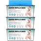 90 Bags Diaper Pail Refills Bags Compatible with Genie Easy Roll Signature and Platinum Diaper Pails | 7-Layer,Odor Barrier Tech