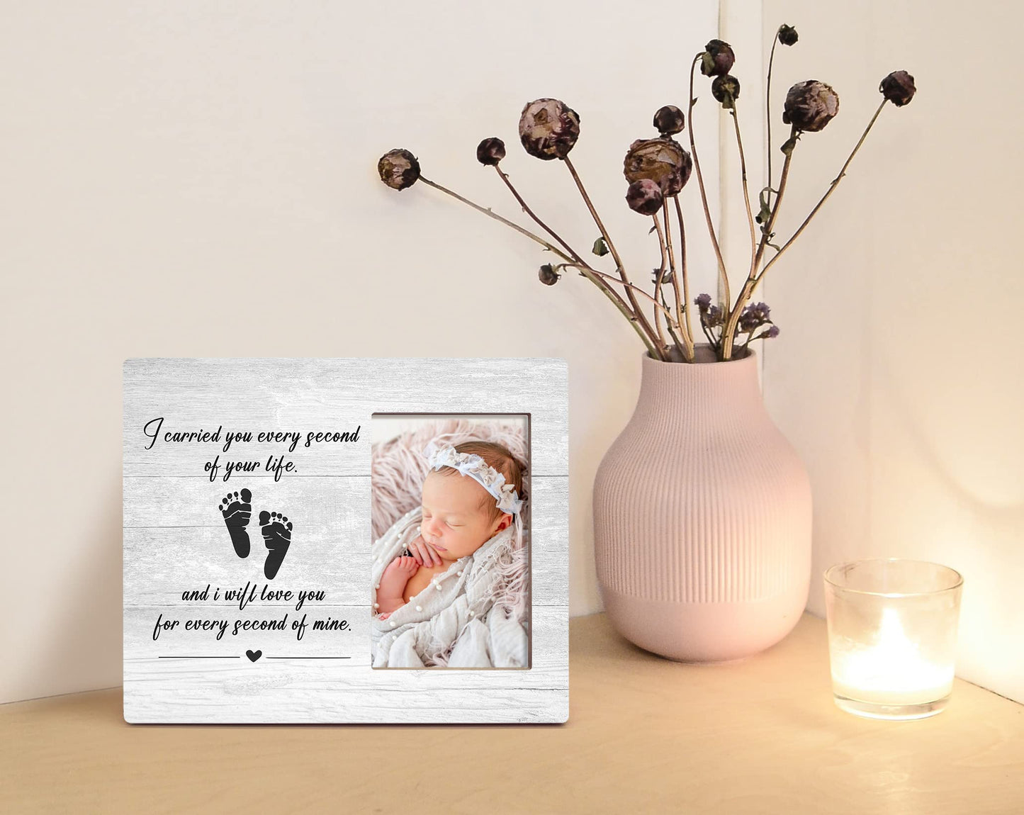 Orchroma I Carried You Every Second Of Your Life Picture Frame - Miscarriage Picture Frames Gifts For Pregnancy Loss,In Memory O