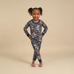 Modern Moments By Gerber Baby Hacci Snug Fit 2-Piece Pajama Set, Navy Floral, 3T