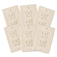 6-Pack Safety Innovations Self-Closing (2 Screw) Decora Outlet Covers- An Alternative To Wall Socket Plugs For Child Proofing Ou