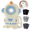 Feidoog Baby Head Protector Cushion Backpack with 3 Knee Pads for Walking & Crawling,Astronauts