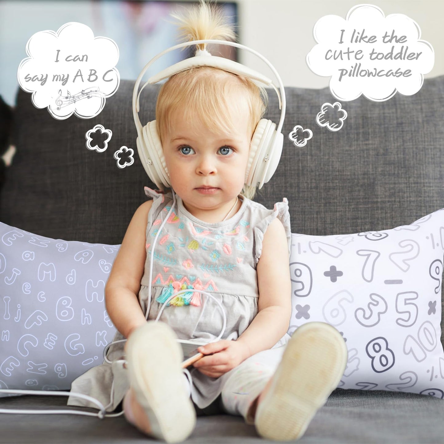 Uomny Toddler Pillowcase 13 X 18 Neutral Toddler Pillow Cases For 14 X 19 12X18 Crib Pillows Soft Travel Pillow Cover Envelope C
