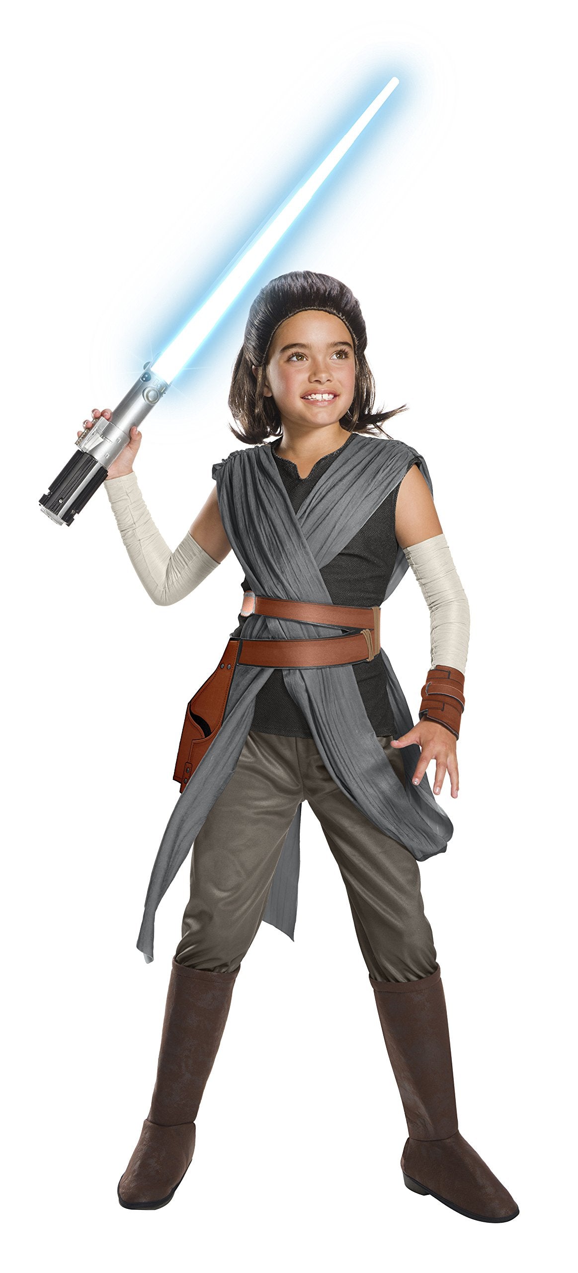 Rubies Star Wars Episode VIII: The Last Jedi, Childs Super Deluxe Rey Costume, Small