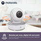 Motorola Baby Monitor-Vm36Xl Touchscreen 5' Portable Wifi Video Baby Monitor With Camera Hd 720P - Connects To Smart Phone App,
