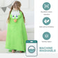 Michley Cartoon Hooded Baby Towel Unisex, Premium Soft Swimming Bathrobe Large Washcloths 31.5 ' X 53 ' For 0-9T (Green Dinosa