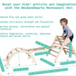 Woodandhearts 3 In 1 Triangle Set, Montessori Baby Climbing Set - Triangle Gym - Toddler Jungle Gym - Climbing Toys For Toddlers