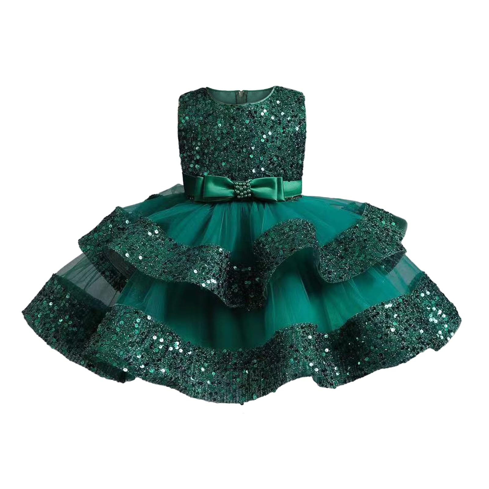 Miipat Baby Girl Pageant Dress Ruffle Flower Wedding Birthday Party Pr – Cutebab WBBAPB0CHYFF5MR