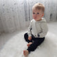 Toddler Infant Baby Boy Clothes Little Bear Long Sleeve Hoodie Tops Sweatsuit Pants Outfit Set (3-4T)