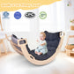 Bierum Climbing Arch For Toddler, Wooden Climber Toys Inside, Montessori Arch Rocker Indoor, Kids Ladder Arch For Climbing With