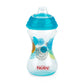 Nuby 3Pk No Spill 'Pinpoint' Soft Spout Clik-It, Girl, 10 Oz