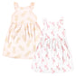 Hudson Baby Baby Girls Cotton Dresses Casual Dress, Flamingo Pineapple, 4T Us