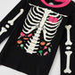 Popshion Halloween Pajamas Set For Toddler Girls Long Sleeve Funny 2 Piece Clothes Kids Skeleton Glow In The Dark Pjs Sleepwear