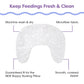 Boppy Nursing Pillow Cover, Cream Retro Squiggles, Single Cover, Easy-On Slipcover With Extra Soft 100% Polyester Microfiber Fab