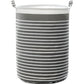 Wehuse Waterproof Fabric Laundry Hamper Collapsible, 22 Inch Tall Grey Thickened Canvas Dirty Clothes Hampers For Bedroom, Kids