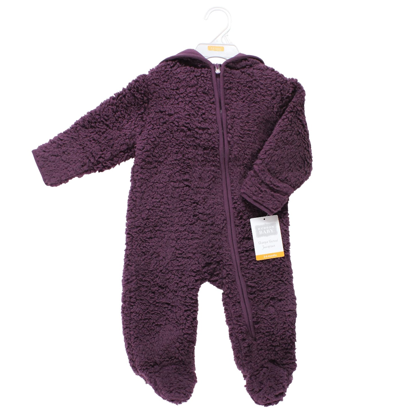 Hudson Baby Unisex Baby Fleece Sleep And Play, Purple, 12-18 Months