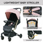 Lightweight Baby Stroller,Ultra Compact & Airplane-Friendly Travel Stroller, One-Handed Folding For Toddler, Only 13Lbs,With Sle