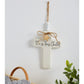 C.R. Gibson Bcc-21544 Bless This Child Ceramic Baby Cross Religious Nursery D  Cor, 4.5' W X 6.5' H, Multicolor