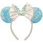 Viwind Bow Ear Headbands For Women And Men, Glittrt Cute Olaf Mouse Ear Headbands For Adult