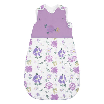 abracadabra Muslin Cotton Sleeveless Wearable Sleeping Bag & Blanket Sack for Newborns & Infants, 618 Months (Villandry)  Purp