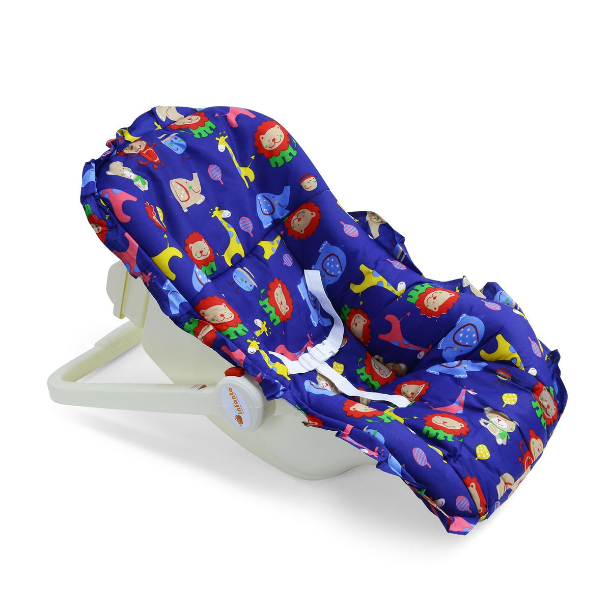 Infanto BabyLove Carry Rocker Carry Cot | 4in1 Rocking Chair for Newborns | 3Point Safety Harness | Storage Box | Removable &