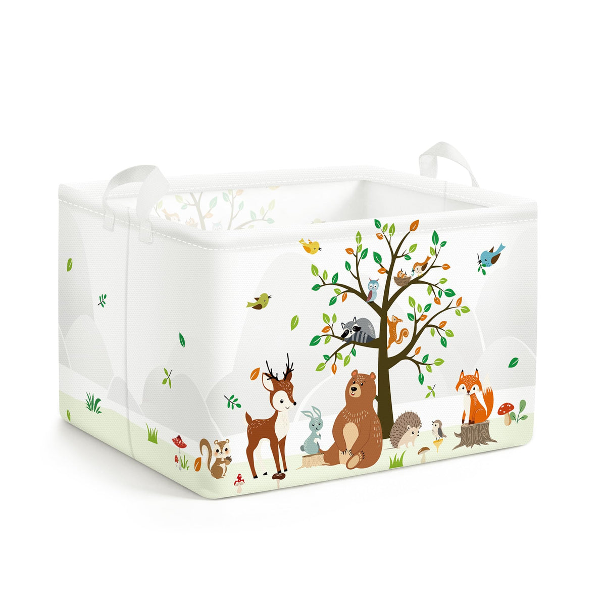Clastyle Kid Storage Basket Woodland Animal Foldable Toy Organizer Bin