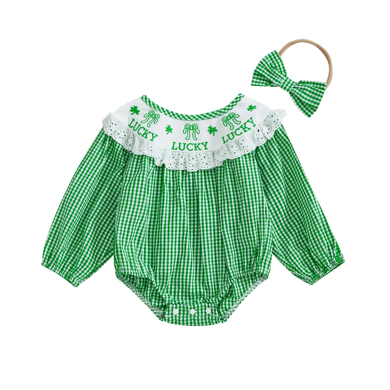 Mlpeerw My First Valentines Day Baby Girl Outfit Newborn Heart Smocked Bubble Romper Bodysuit Cute Valentines Day Clothes (Z St
