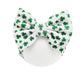 Lddcx Green Baby Bow Headbands Hair Bow For Girts Toddler Baby Shamrock Headband Bows 6-24 Months.(Fd104-Green)
