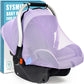 Mosquito Net For Baby Car Seats, Infant Car Seat Insect Mesh Net, Breathable, Universal Fit For All Car Seats, Premium Quality: