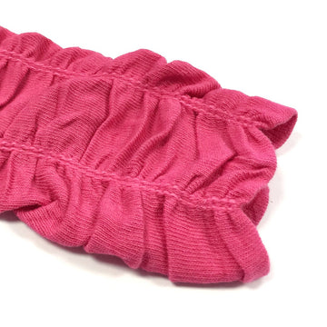 Bowbear Little Girls Gathered Ruffles Leg Warmers, Fuschia