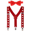 1St Valentine'S Day Outfit Boy Baby Toddler Cupid Costume First 1St Birthday Outfit Cake Smash Adjustable Suspender Bowtie Chris