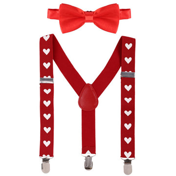 1St Valentine'S Day Outfit Boy Baby Toddler Cupid Costume First 1St Birthday Outfit Cake Smash Adjustable Suspender Bowtie Chris