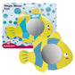 Edushape Magic Mirror Shapes, Fish Baby Mirror - Baby Bath Foam Toys Mirror - Stick-On Removable Baby Foam Bath Toys for Toddler