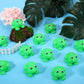 libfrnt 50 Pcs Rubber Frogs Squeak and Floating Green Frog Bath Toys Swimming Bathtub Shower Frog Toys Miniature Frogs for Boys