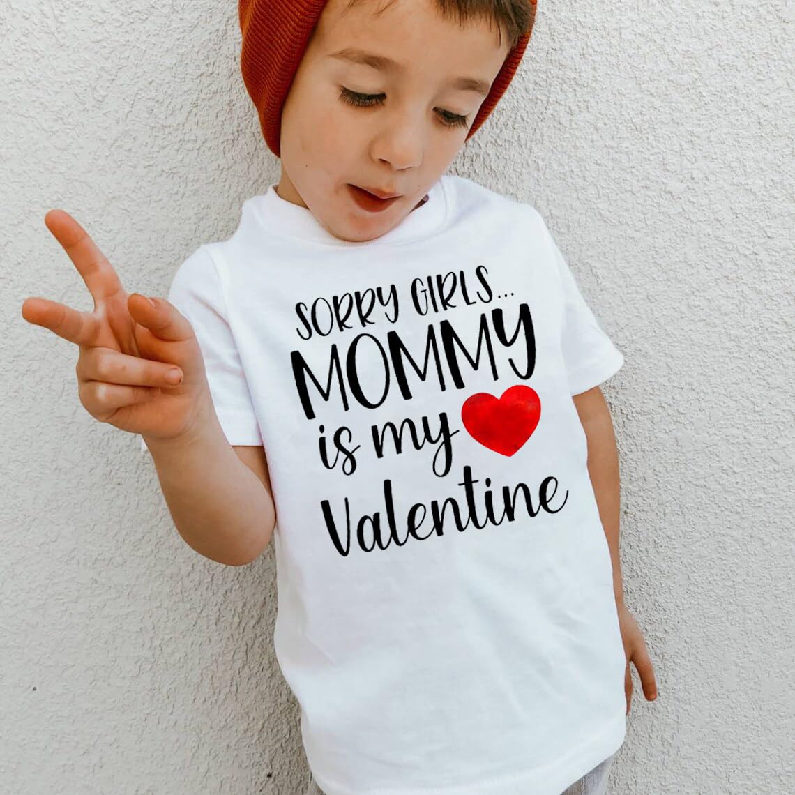 Toddler Boy Valentine'S Day T Shirt Cute Lover Boy Shirt Kids Funny Letter Print Valentine'S Day Shirts Tops (2-3T, White5)