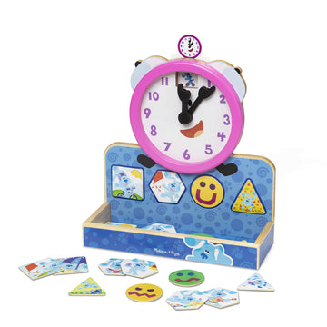 Melissa & Doug Blues Clues & You! Wooden Tickety Tock Magnetic Clock (31 Pieces)