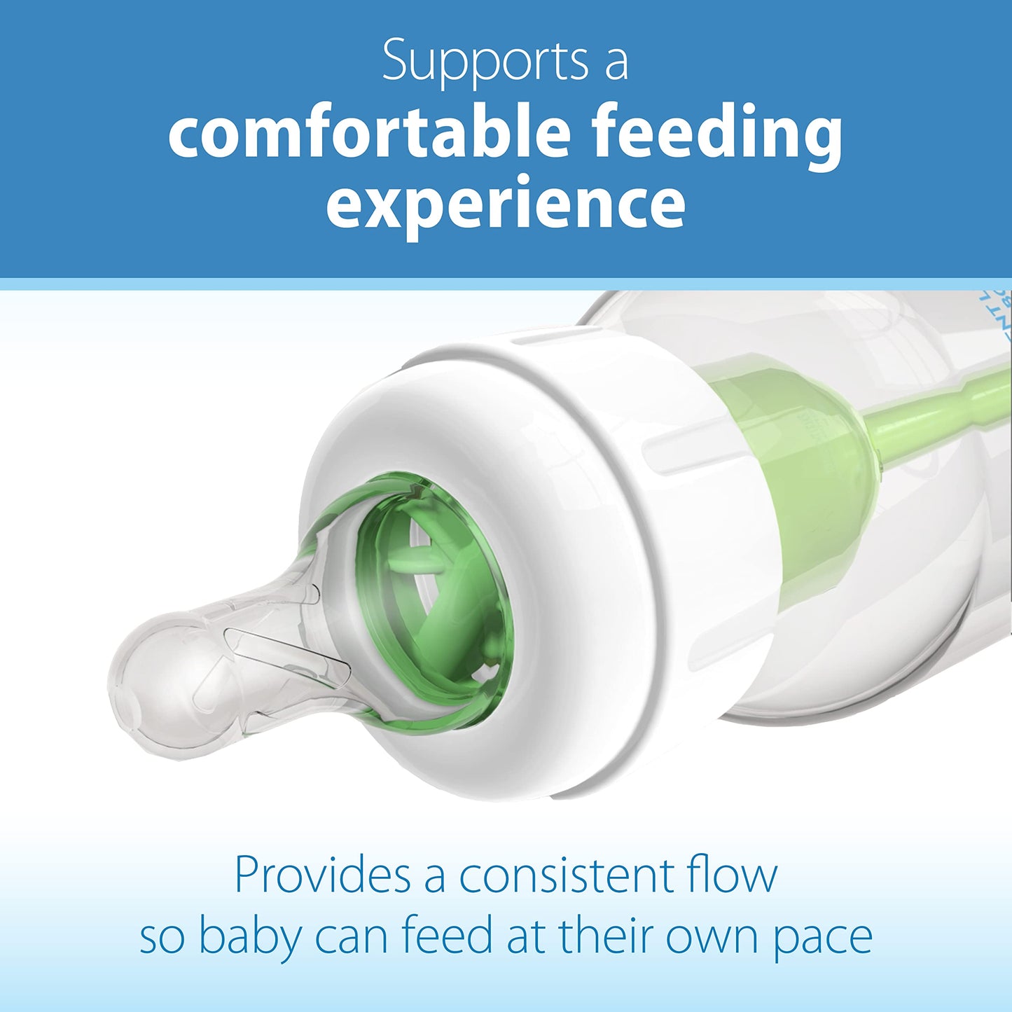 Dr. Browns Natural Flow Level 1 Narrow Baby Bottle Silicone Nipple, Slow Flow, 0M+, 100% Silicone Bottle Nipple, 6 Count (Pack O