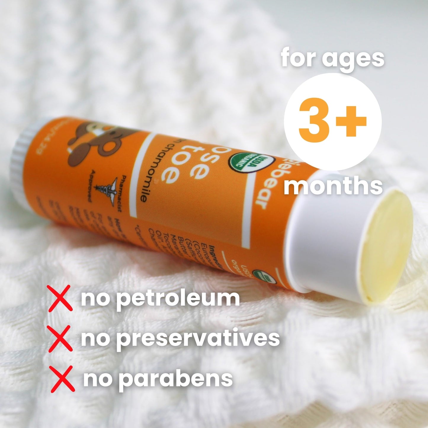 Oogiebear Nose To Toe Baby Body Balm, Usda Organic Gentle Moisturizer With Olive Oil & Coconut Oil, For Babies 3 Months & Older,