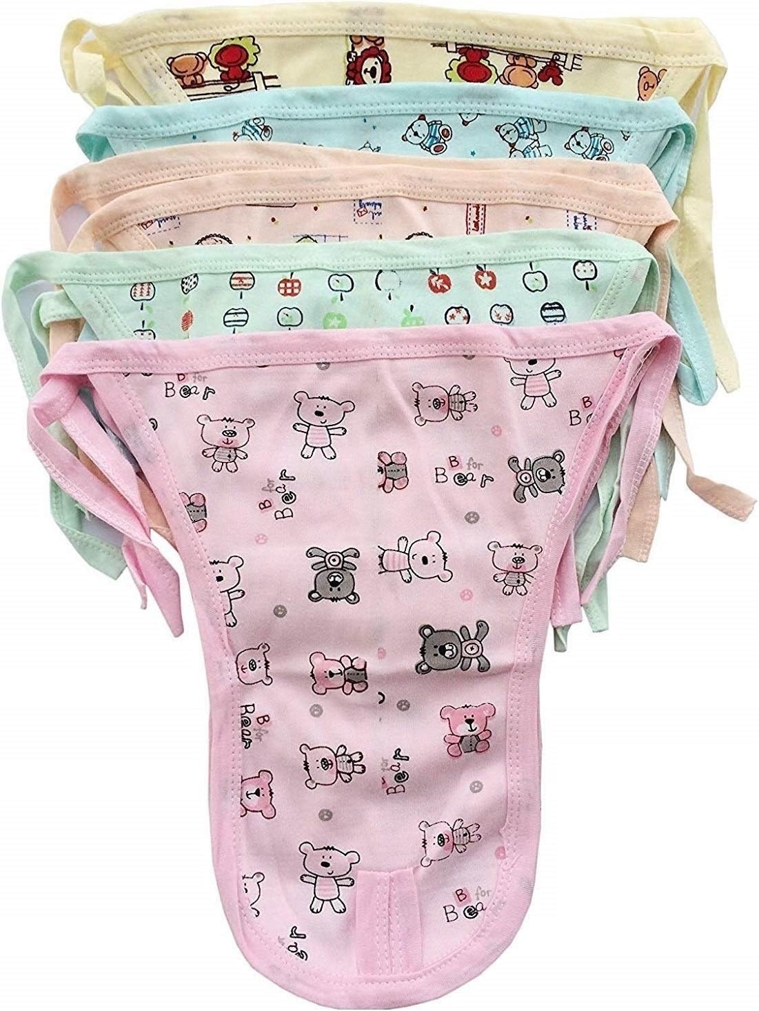 Fabsquare 06 Months New Born Baby Washable Reusable Hosiery Cotton Diapers Nappy (Pack Of 12)