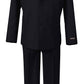 Us Fairytailes G186 Black/Blue Formal Boys Kids Dress Suit From Baby To Teen (Large/12-18 Months, Black/Blue)